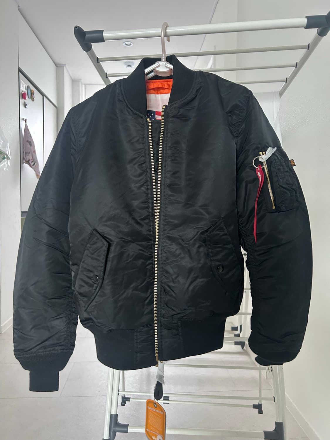 알파인더스트리 MA-1 블랙 xs 새제품 팝니다 상품이미지2