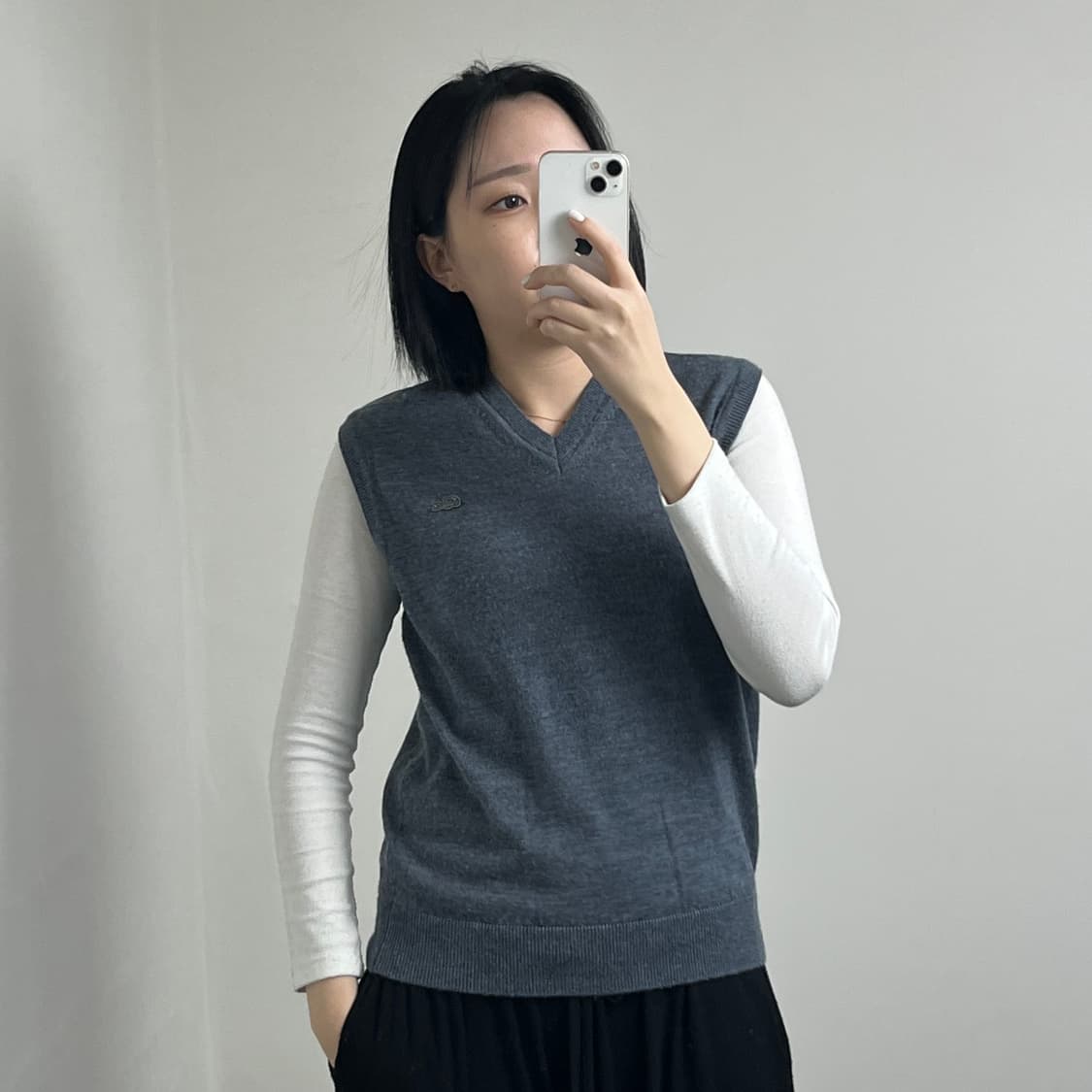 라코스테 니트 조끼 (남녀공용 상품이미지1