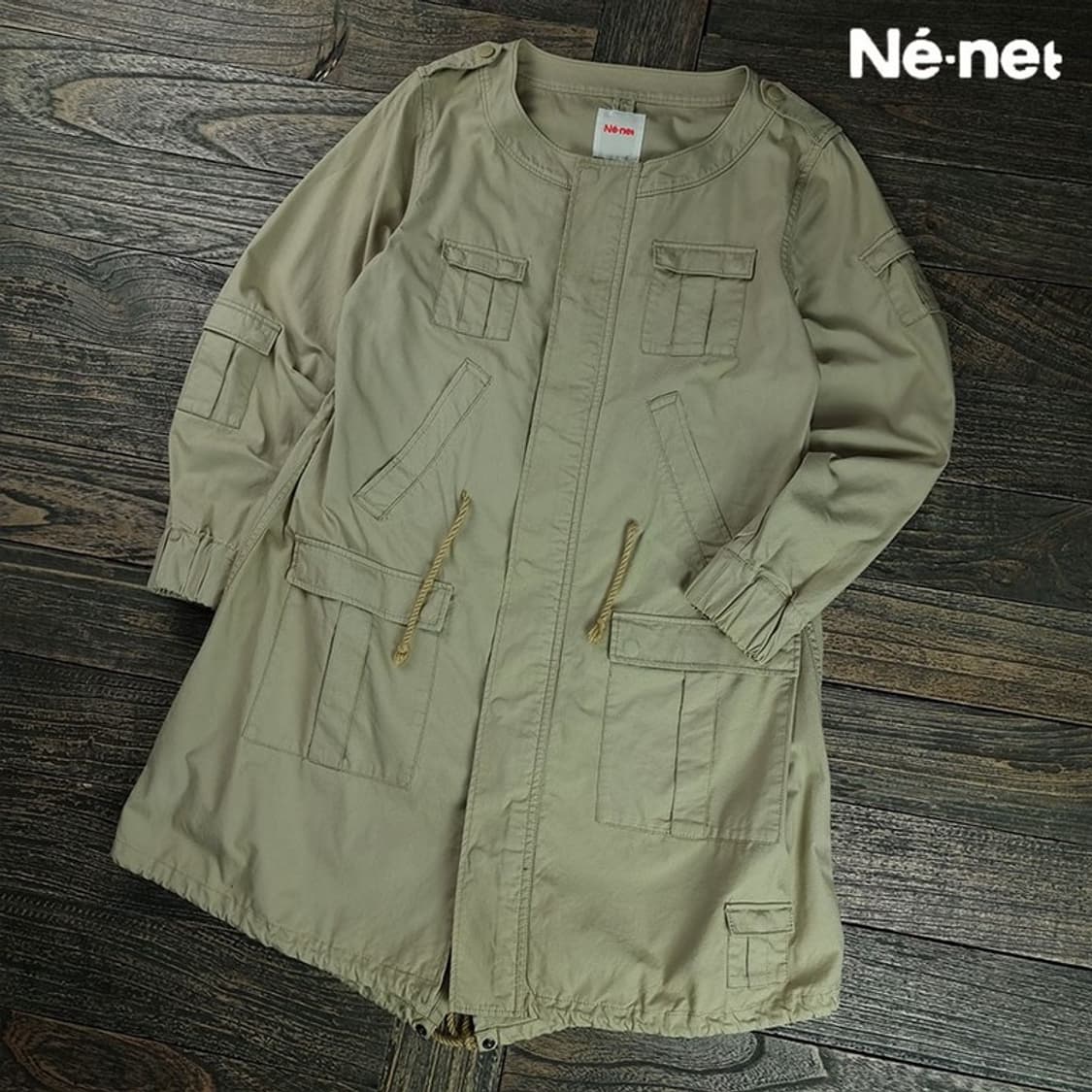 [네넷] 이세이미야케 카라리스 논카라 피시테일 파카 야상 P01504 상품이미지1