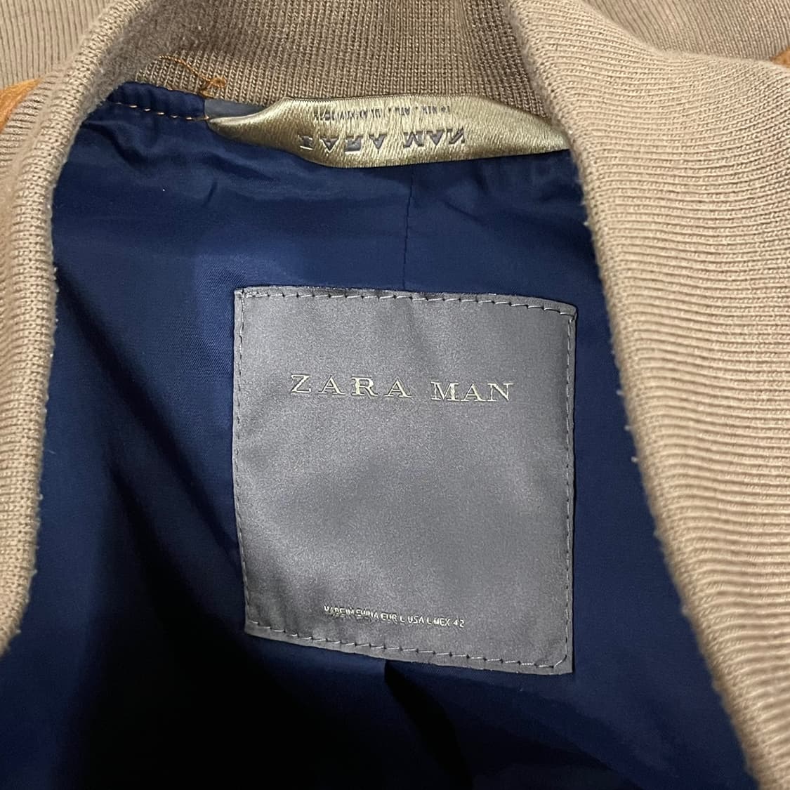 [정품/L] 자라 스웨이드 블루종 자켓 b17 상품이미지6