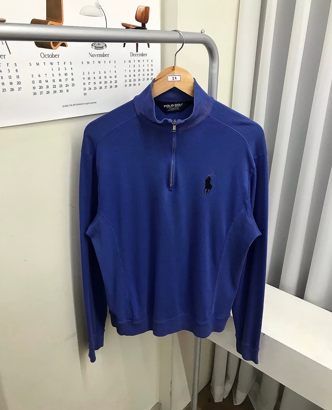 폴로 피마 코튼 빅포니 반집업 맨투맨 상품이미지1