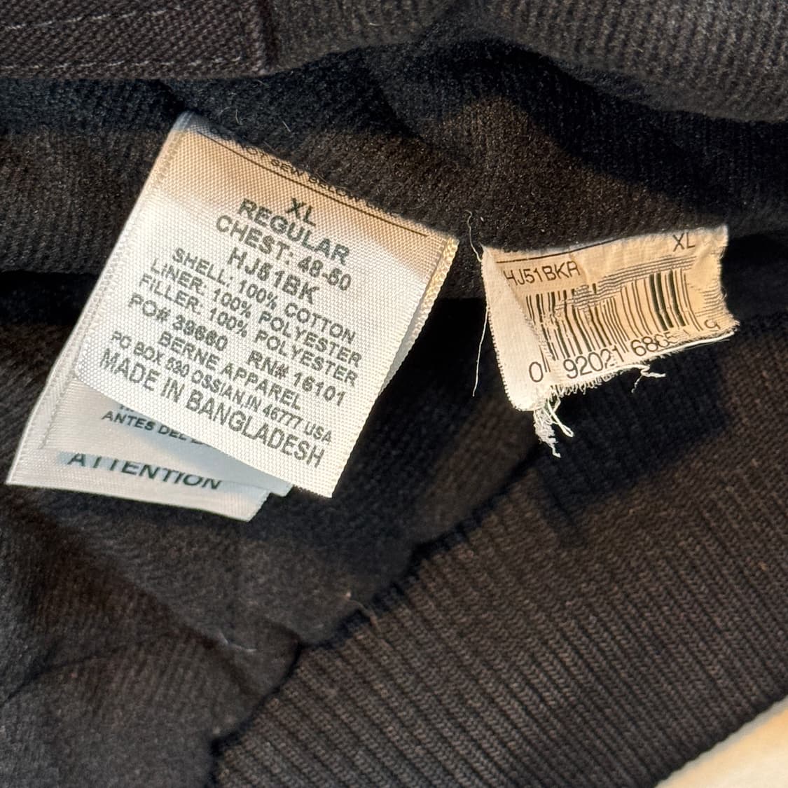 XL) BERNE USA 빈티지 워크웨어 액티브 후드집업 자켓 상품이미지8