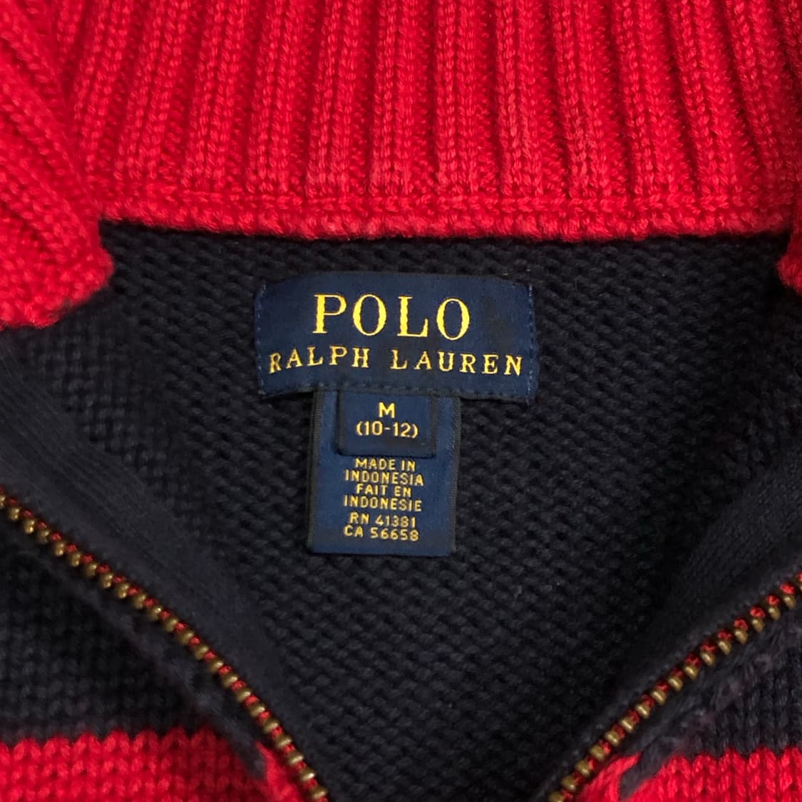 폴로 랄프로렌 빅포니 넘버 3 반집업 니트 상품이미지3