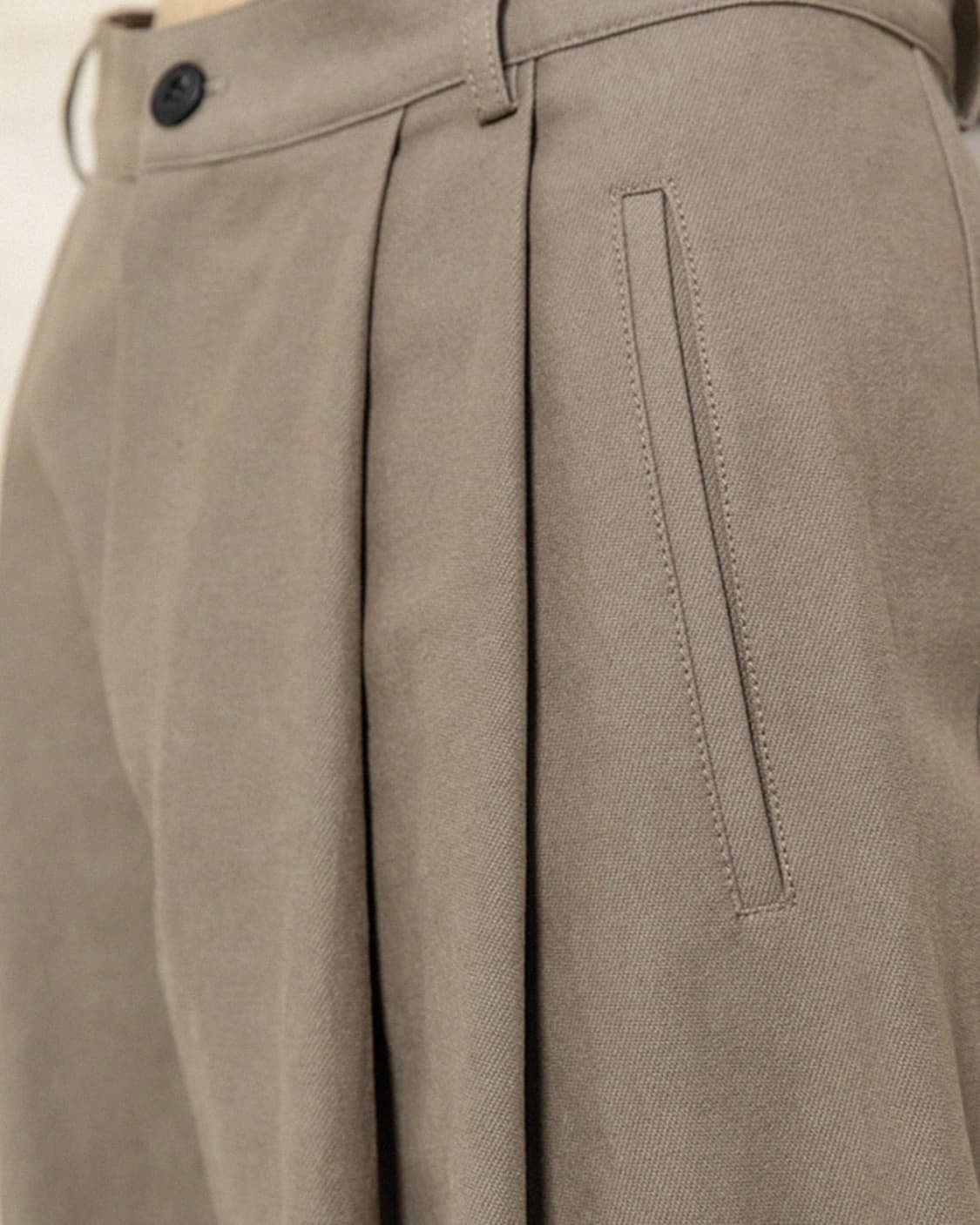 비긴202 워시드 코튼 도비 팬츠 워시드 베이지 3 상품이미지8