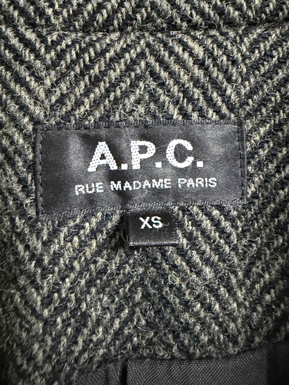 아페쎄 APC 울 헤링본 코트 상품이미지3