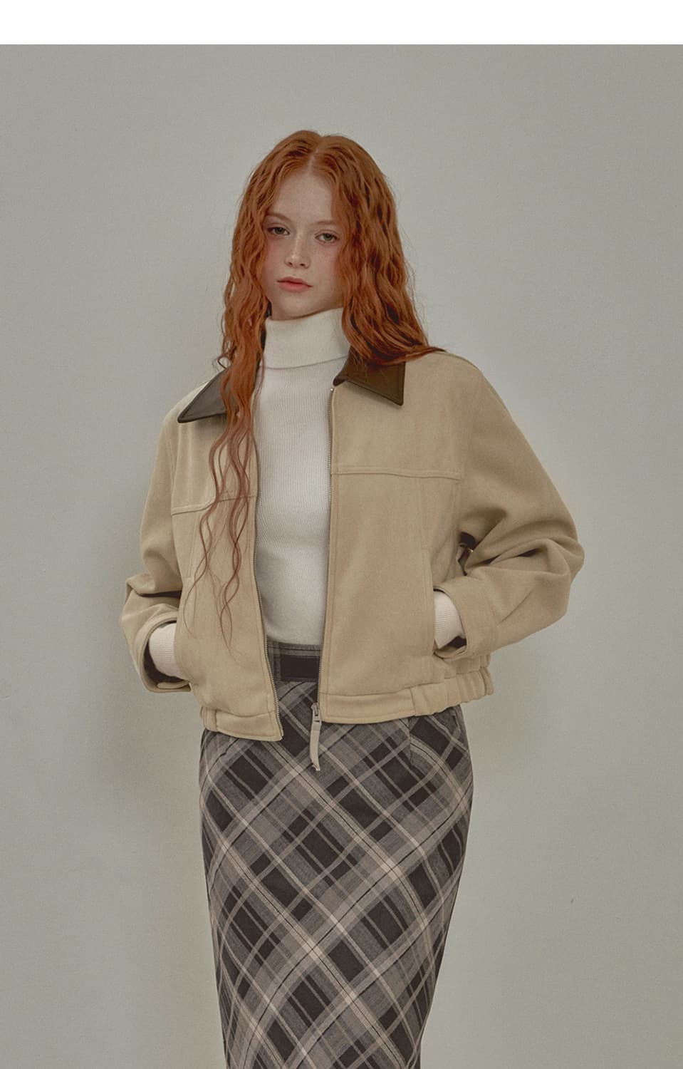 Twee 트위 스웨이드 블루종 상품이미지3