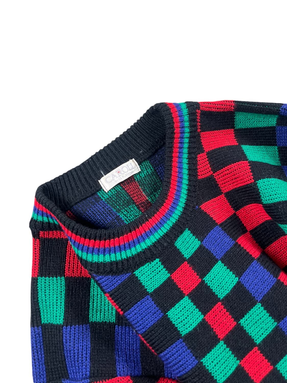 Vintage 체스 패턴 니트  상품이미지2