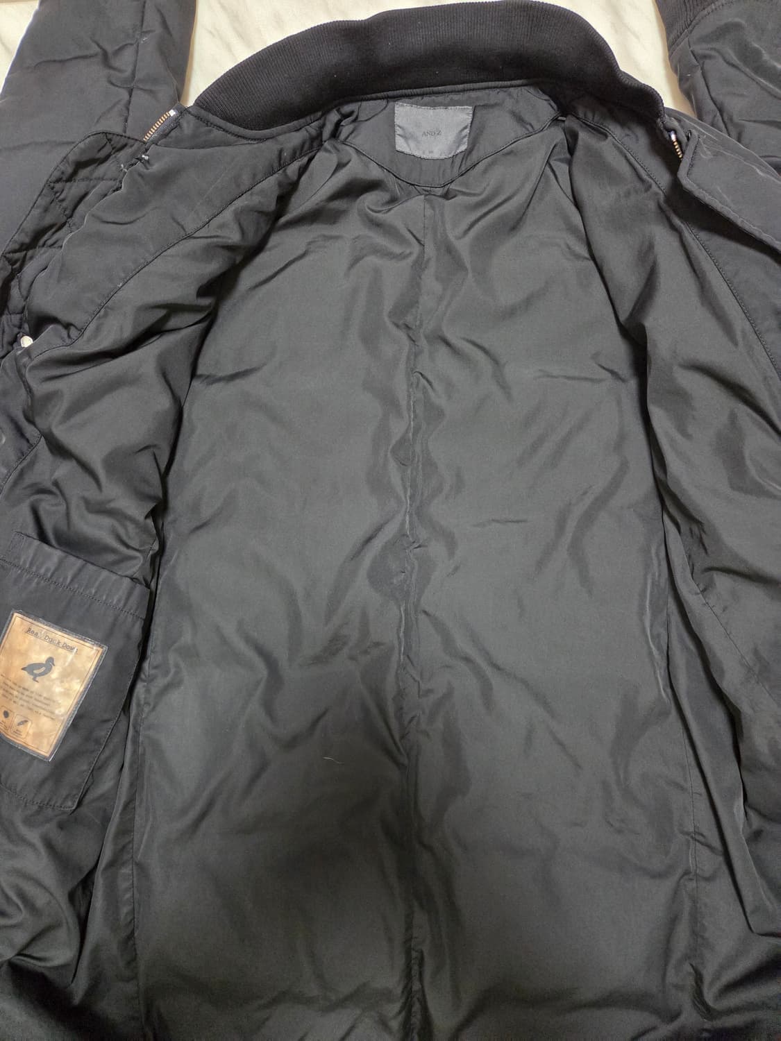 앤드지 덕다운 롱 항공자켓 상품이미지3