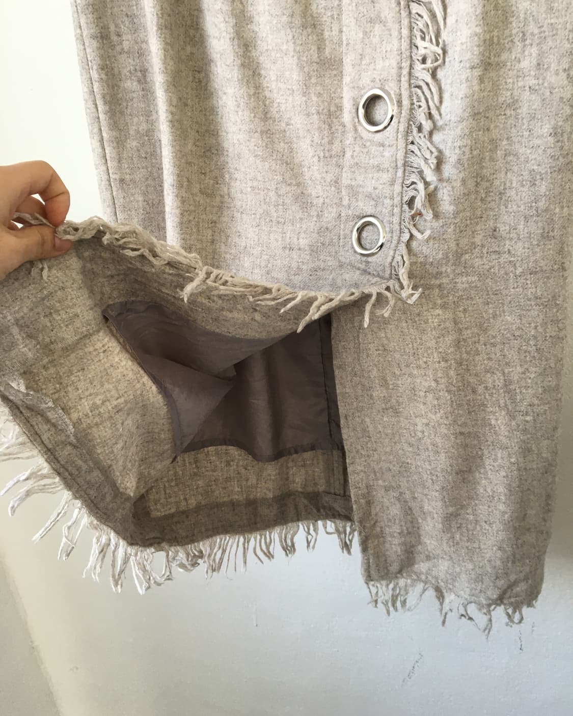 Fringe button point skirt 상품이미지4