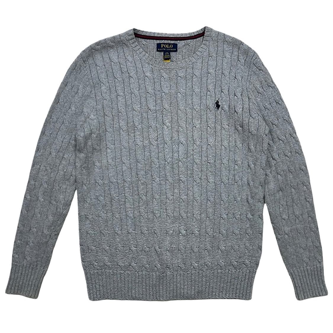 폴로랄프로렌 블랙라벨 그레이 케이블 니트 스웨터 L 상품이미지1