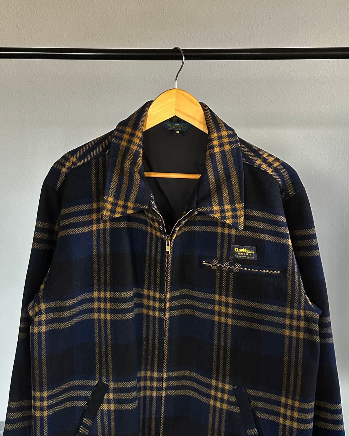 [M-L]오시코시 OSHKOSH 플레이드 울 모직 워크 자켓 상품이미지2