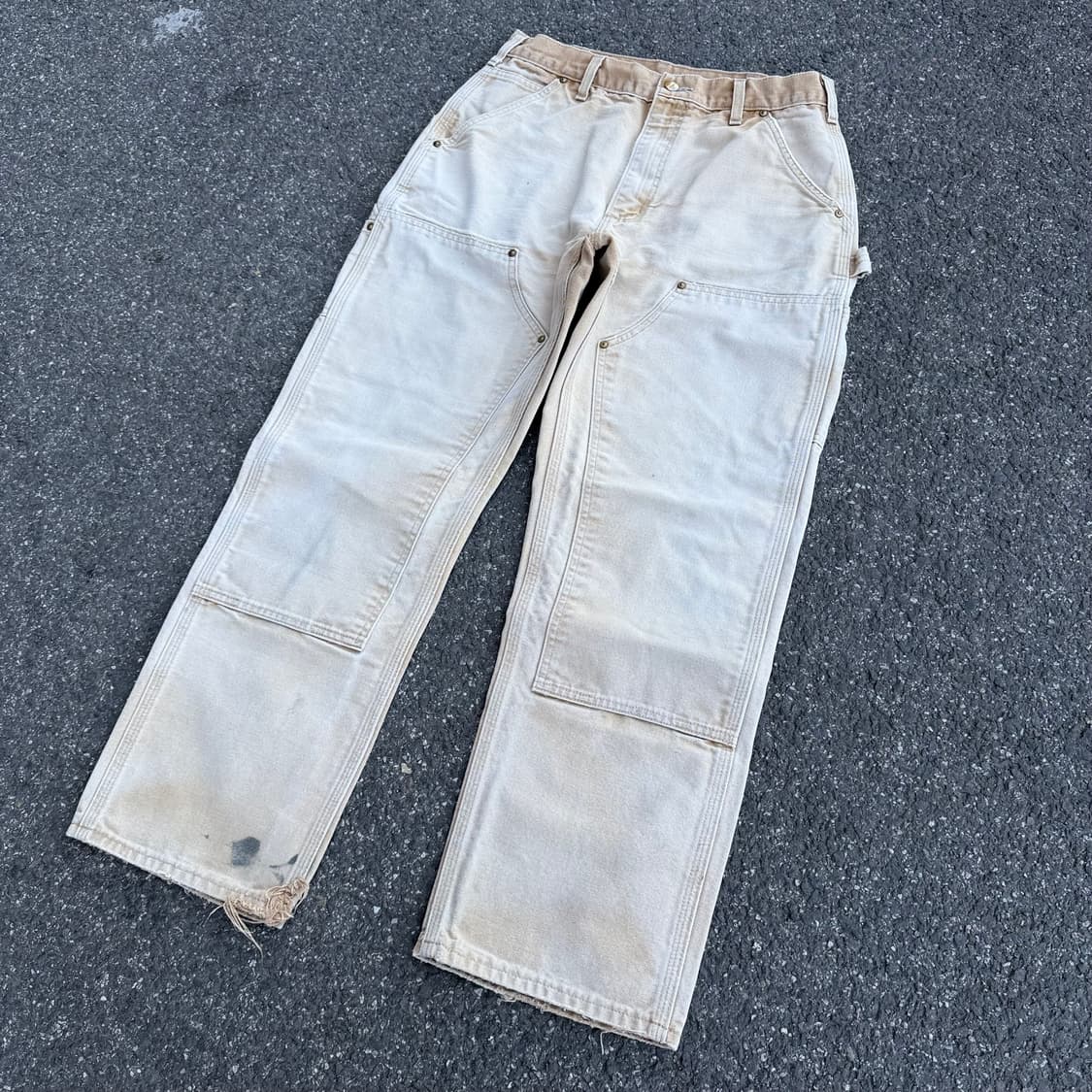 OG 칼하트 B01 BRN 더블니 카펜터팬츠 상품이미지4