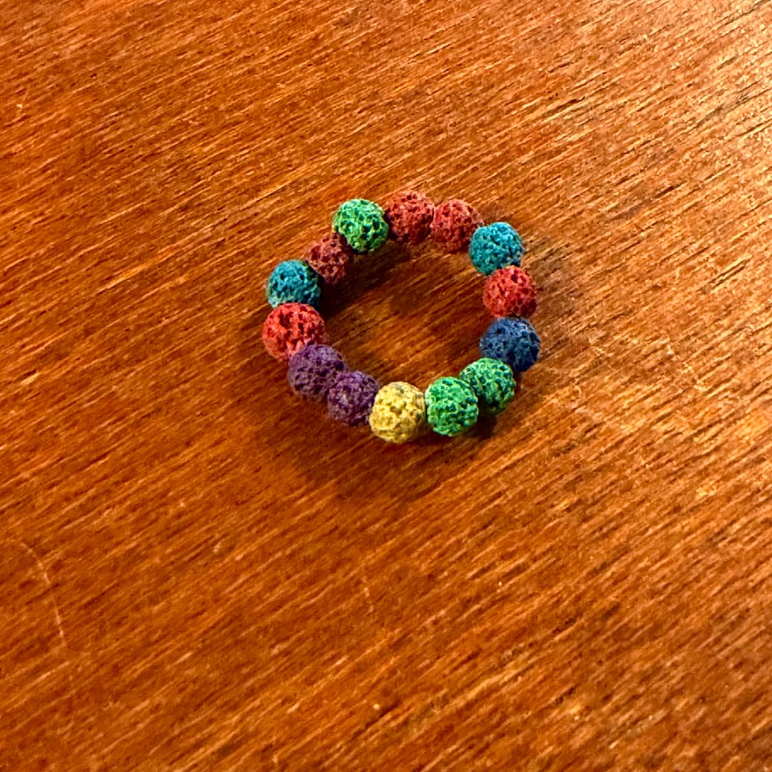 새상품 오리지널 화산석 남여공용 컬러 반지 상품이미지4