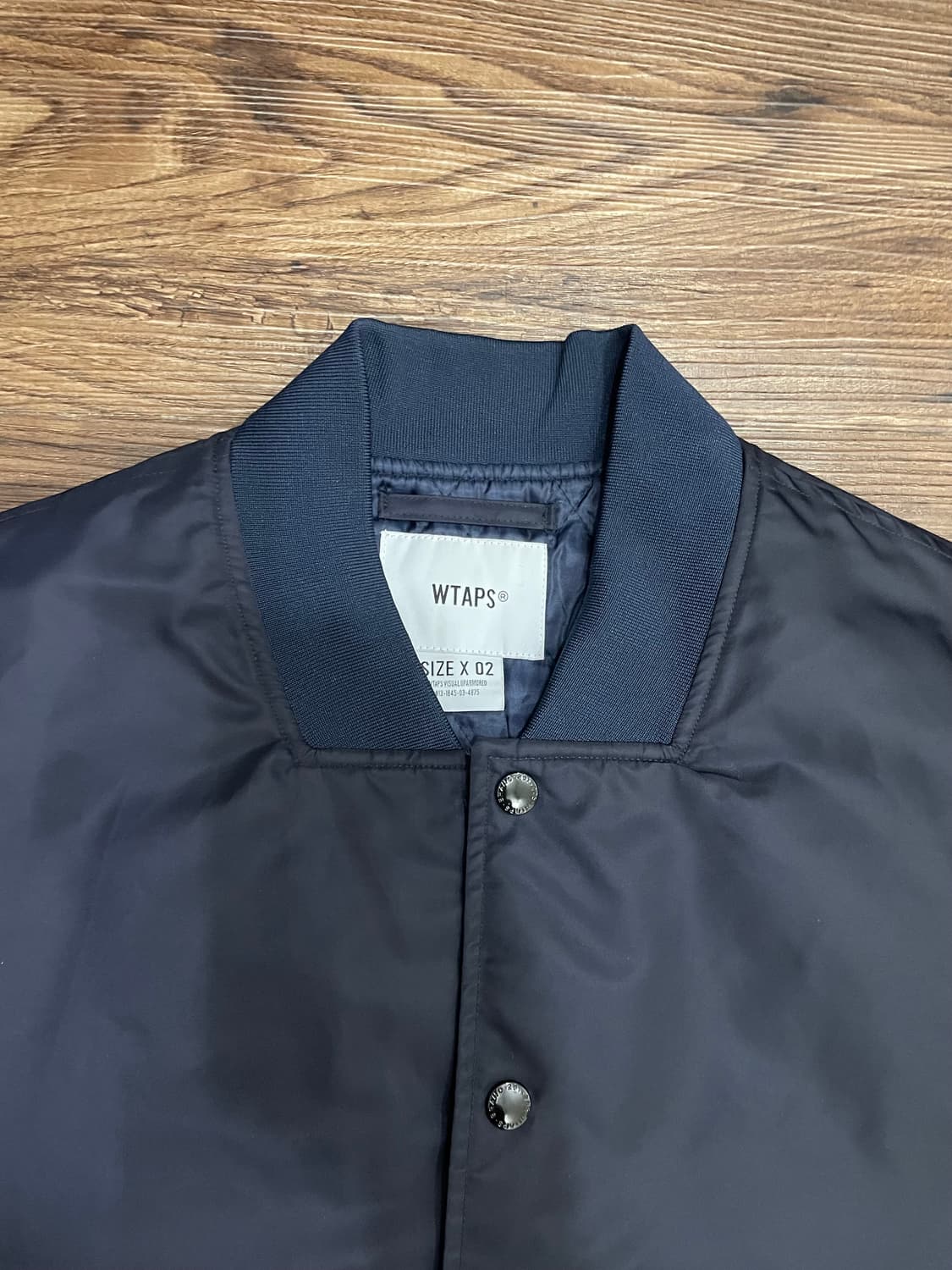 더블탭스 크로스본 팀자켓 항공점퍼 네이비 상품이미지2