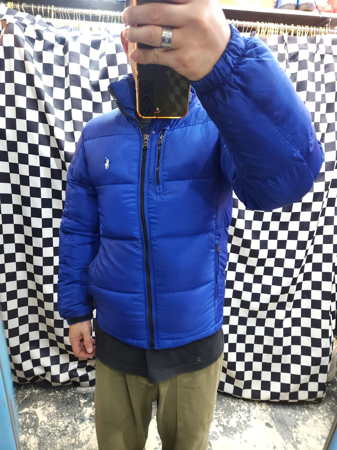 폴로 랄프로렌 블루 오리털 패딩점퍼
​
 상품이미지10