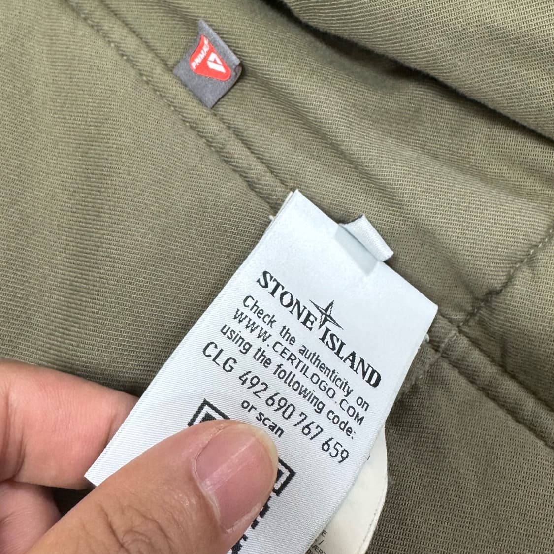 스톤 아일랜드 Micro Reps 다비드 TC 프리마로프트 카코트 S 상품이미지7