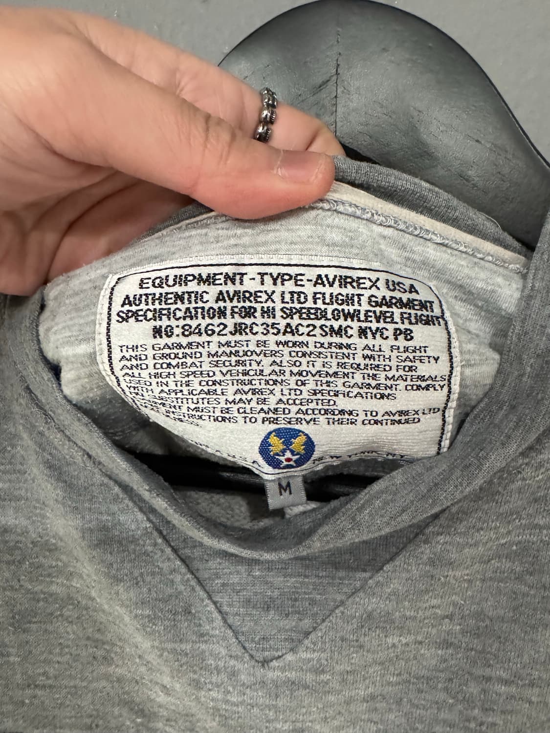 90s 아비렉스 리미티드 크루넥 스웻셔츠  상품이미지3