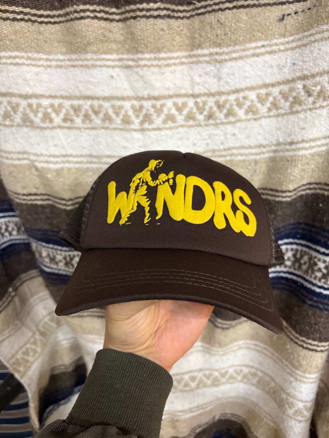 위캔더스 브라운 메쉬 트러커캡 상품이미지2