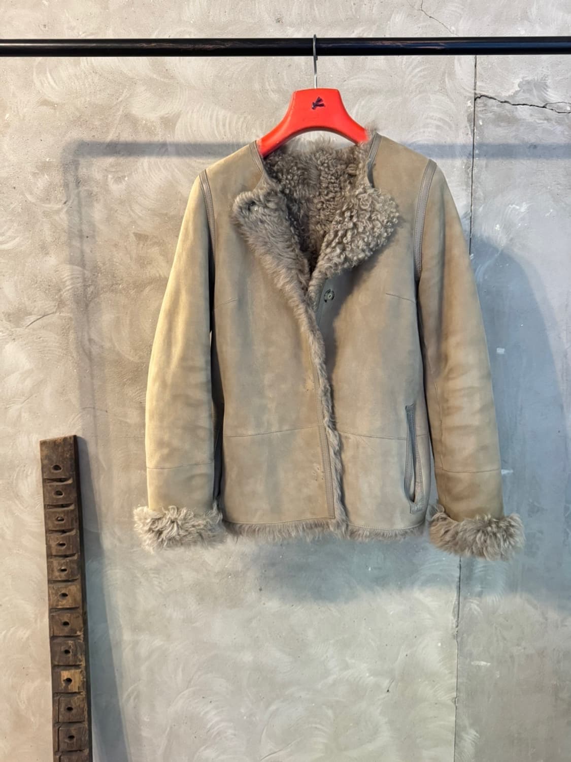 이브 살로몬 시어링 레더 자켓 55~66 상품이미지1