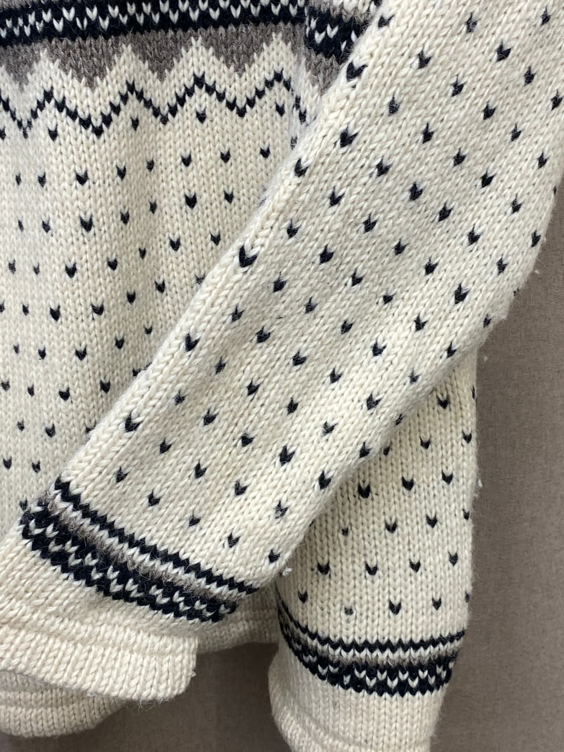 빈티지 헤비 니트 후드 집업  상품이미지5