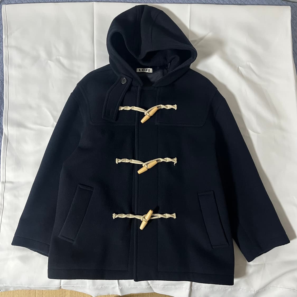 LOFI 로파이 하프 더플코트 네이비 L 상품이미지2