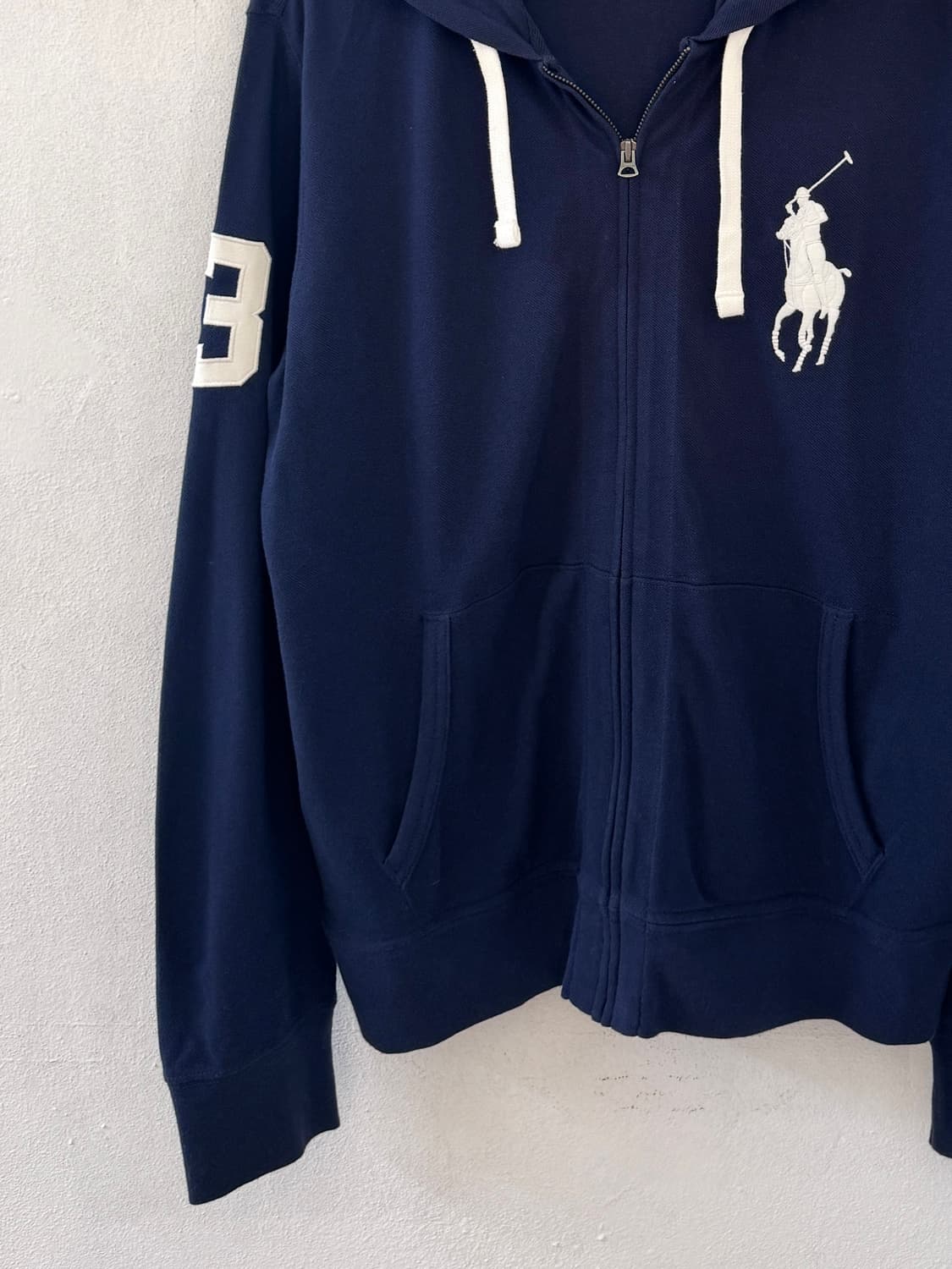 폴로 빅포니 후드집업 네이비 상품이미지3