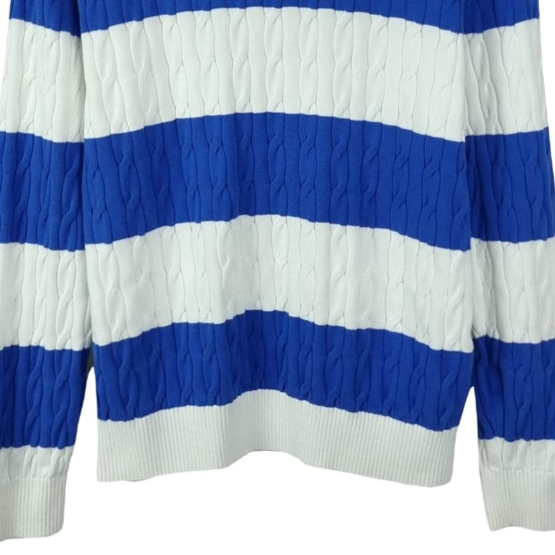 [타미힐피거] 스몰 로고 자수 스트라이프 니트 M19227 상품이미지5