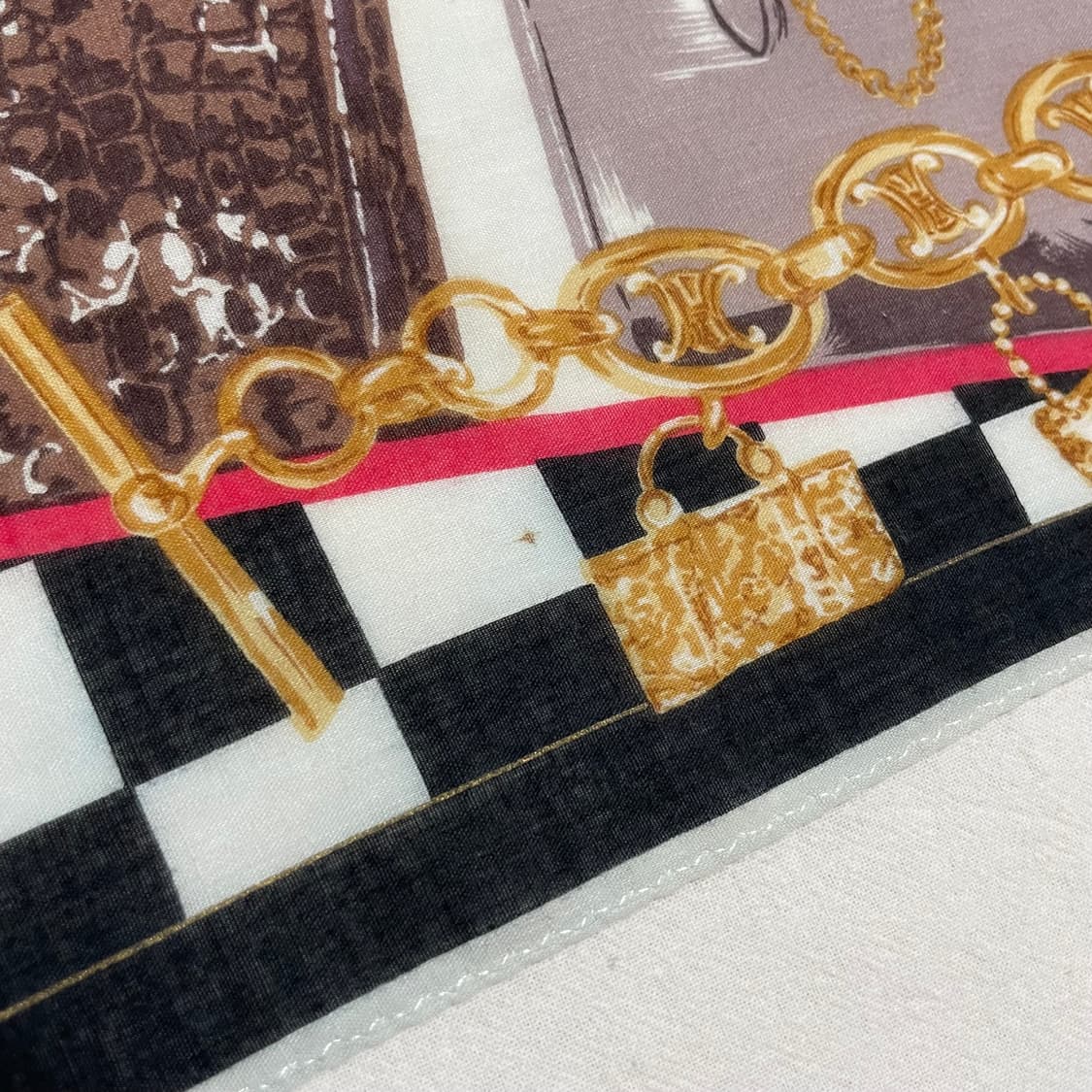 [택포] 셀린느 코튼 손수건 핸드백 쁘띠 스카프 상품이미지7