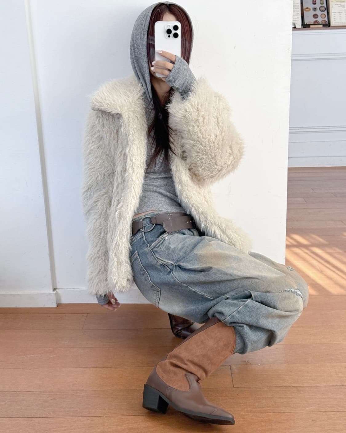 블랙업 오유알 모드니치 퍼자켓 상품이미지1