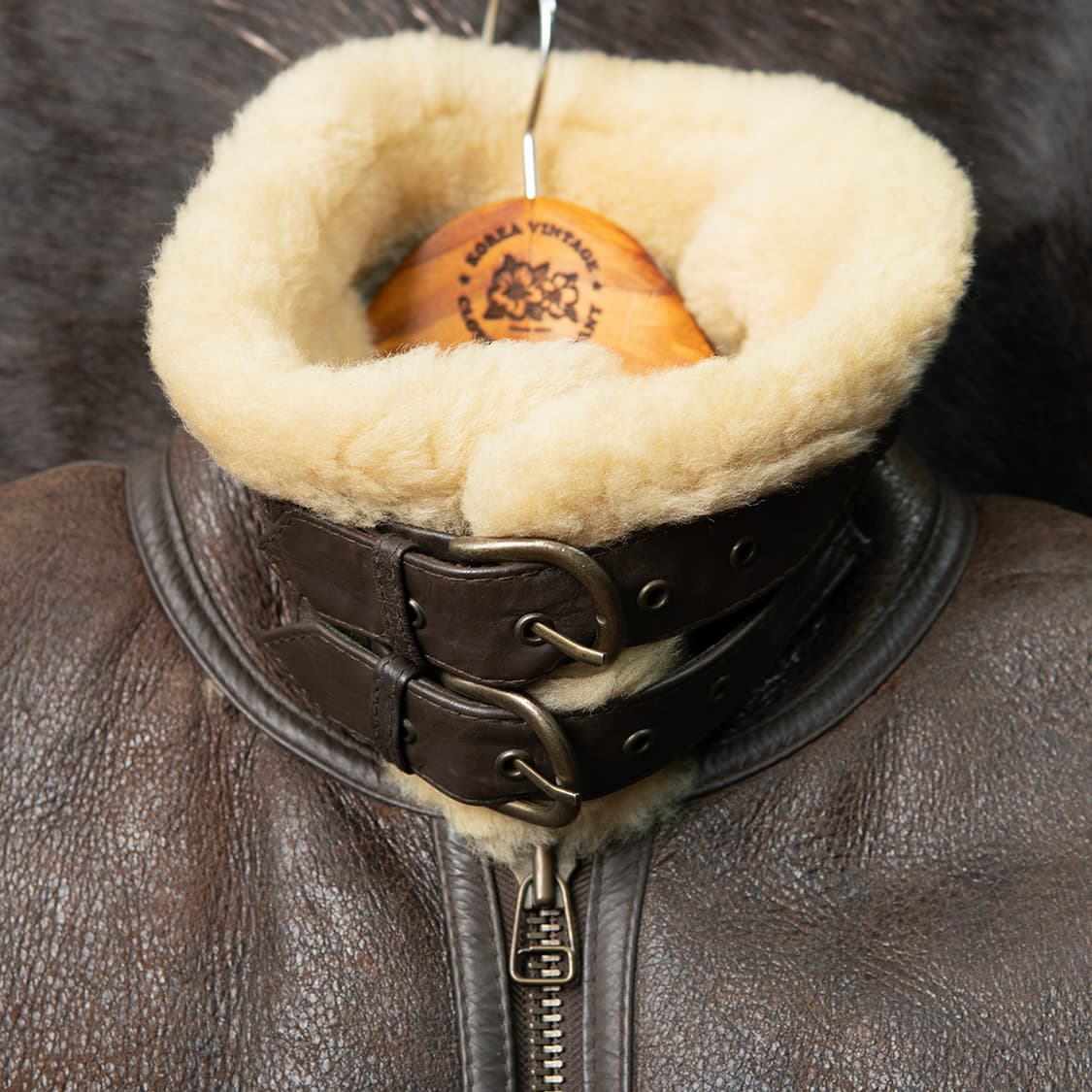 [95] 90s y'sb 예스비 양가죽 양털 B3 무스탕  상품이미지2