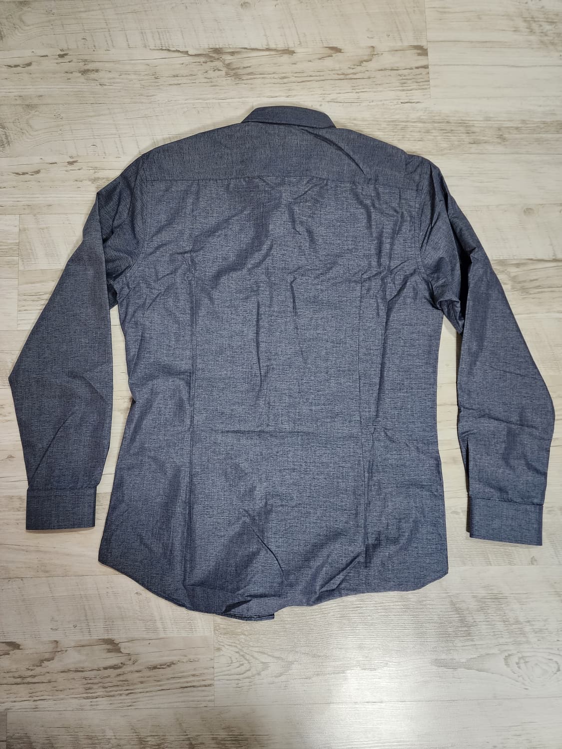 ZIOZIA 지오지아 드레스 셔츠 100~103 정장 남방 멜란지 네이비 상품이미지2