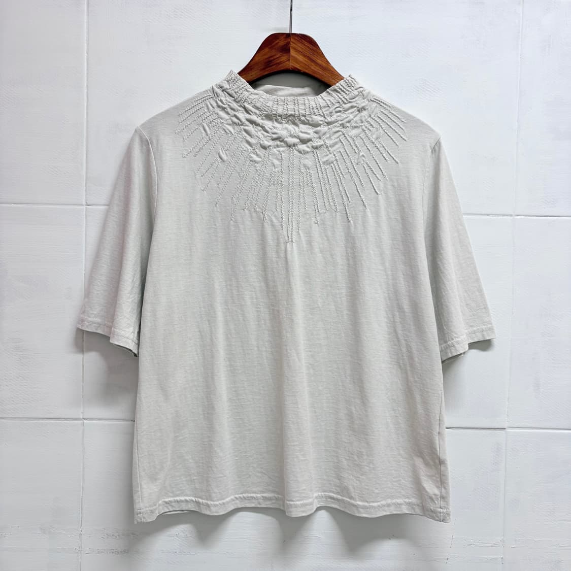 Enseigne 스티치 자수 시멘트 페어리 반팔 탑 JPN 상품이미지1