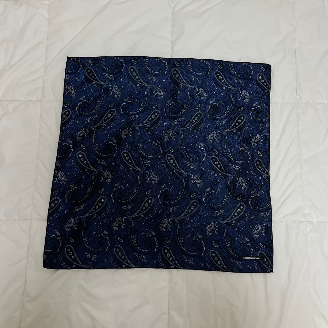 해칭룸 페이즐리 반다나 스카프 블루 상품이미지1