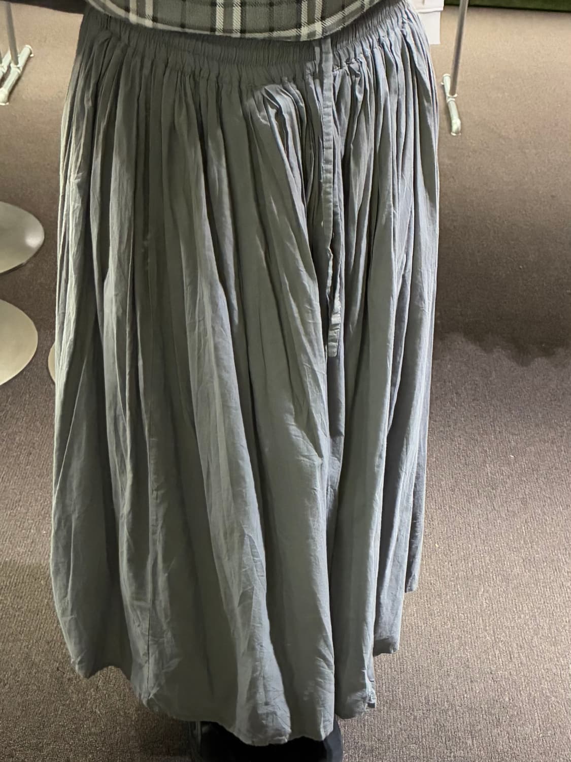 OS)Japanese vintage 여성 셔링 롱 스커트 상품이미지1