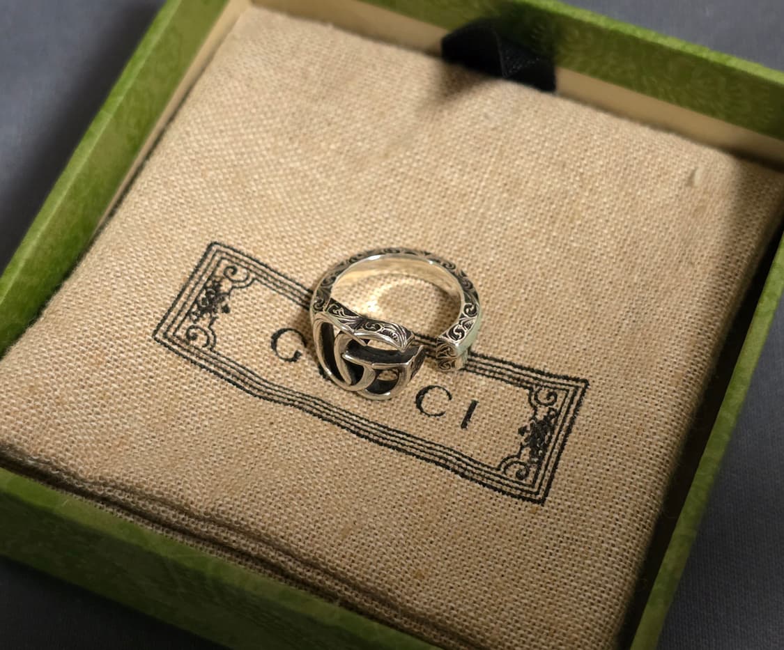 구찌 GG 마몽 키 모티브 링 8호 상품이미지2