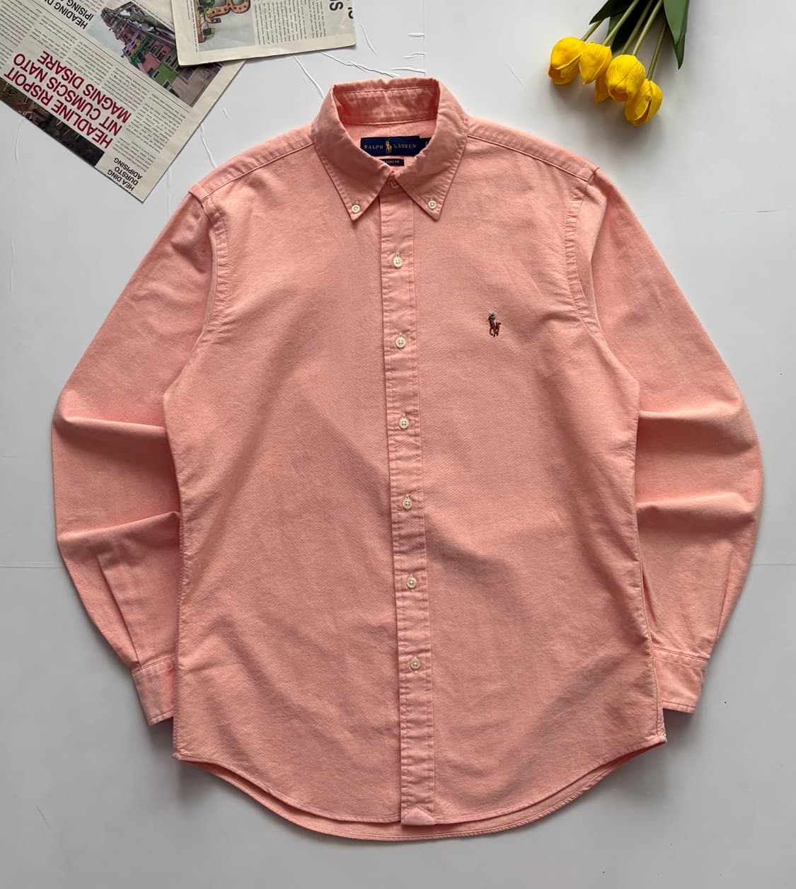 Polo 폴로랄프로렌 옥스포드 코랄 셔츠 상품이미지2