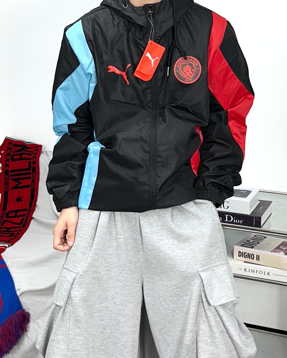 푸마 맨체스터 시티 우븐 바람막이 L (새제품) 상품이미지2
