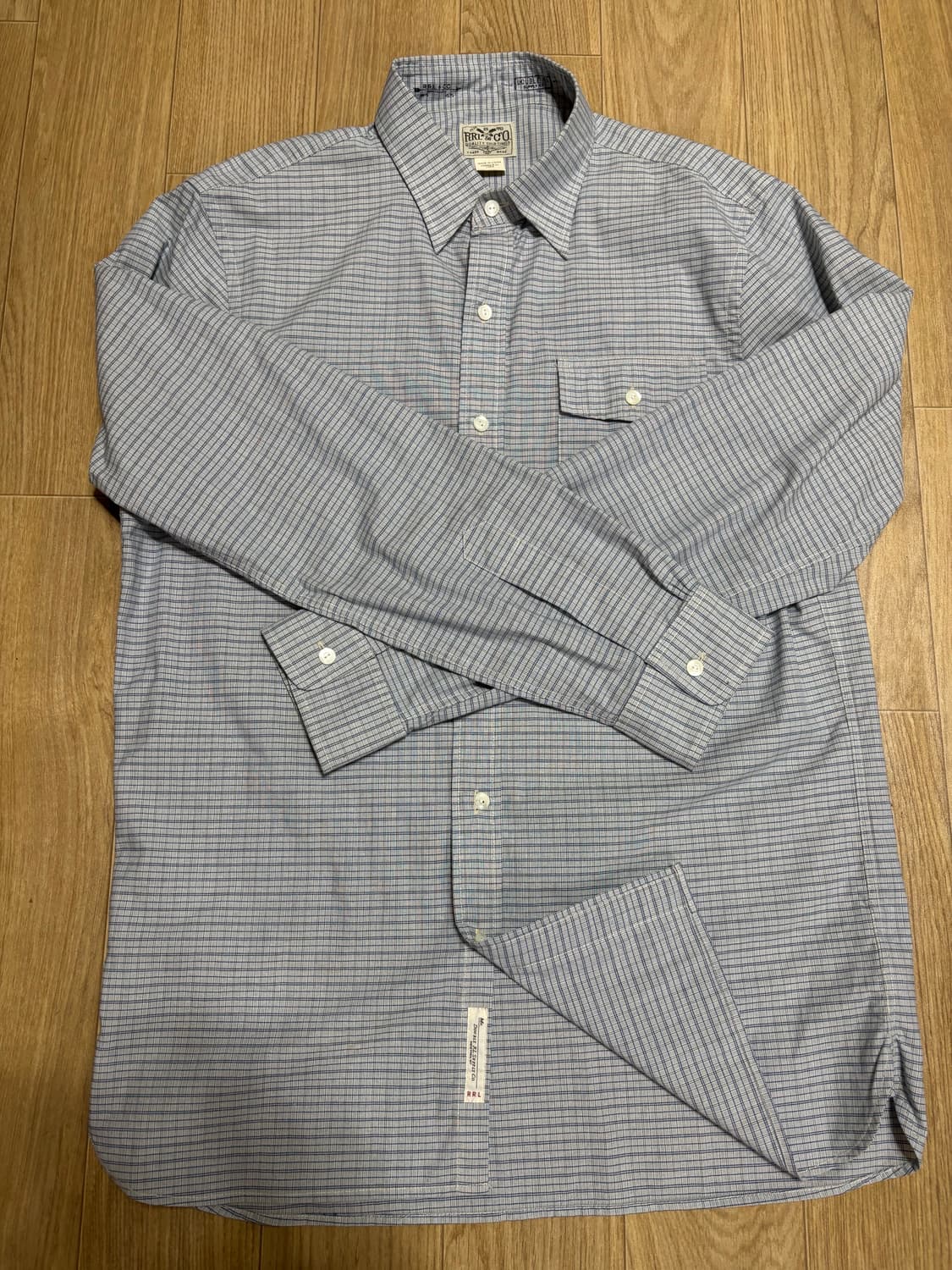 Rrl 슬림핏 체크셔츠 상품이미지1