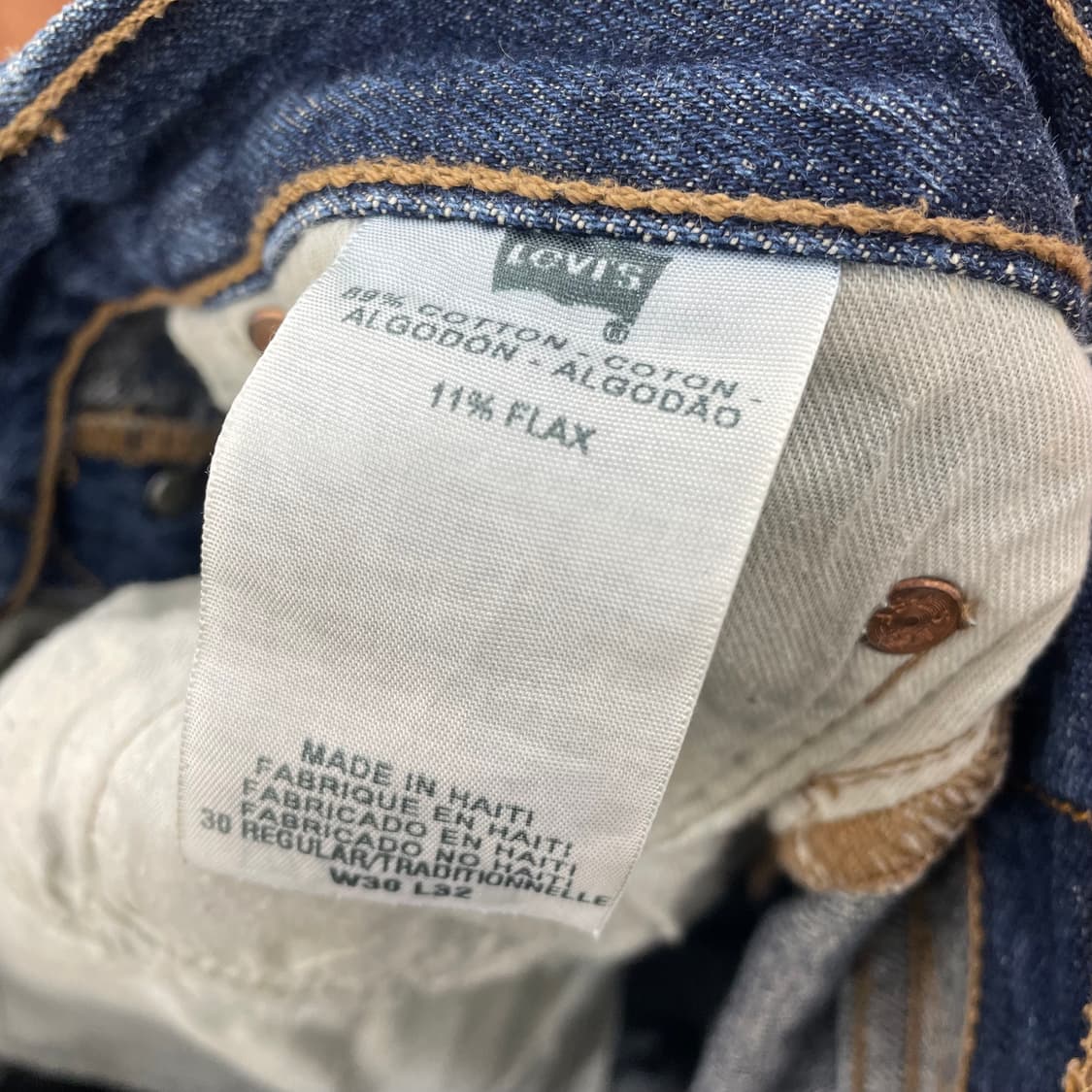 리바이스 501 중청 데님팬츠 상품이미지5