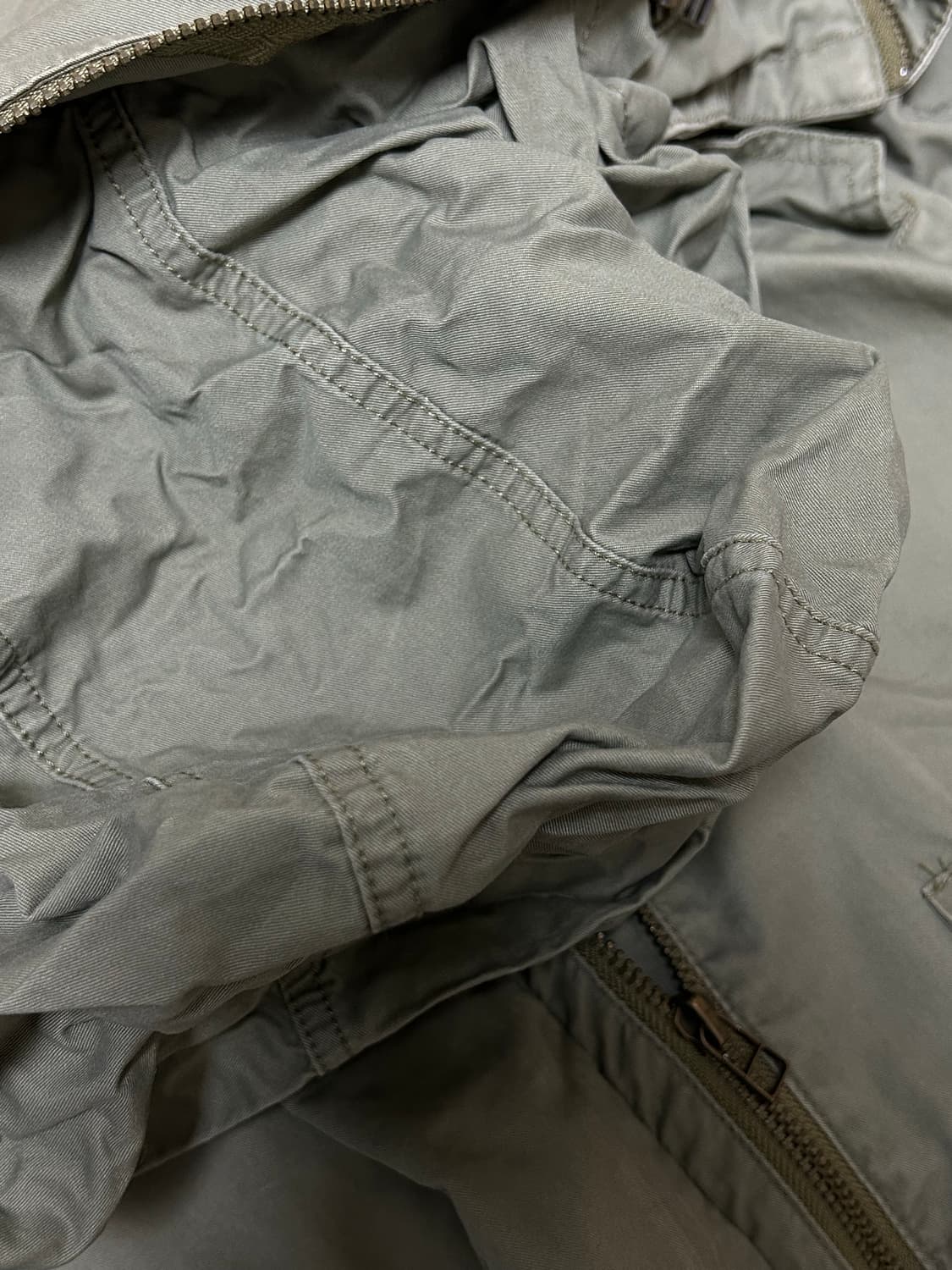 밀리터리 카키 풀집업 후드 멀티 포켓자켓 상품이미지7