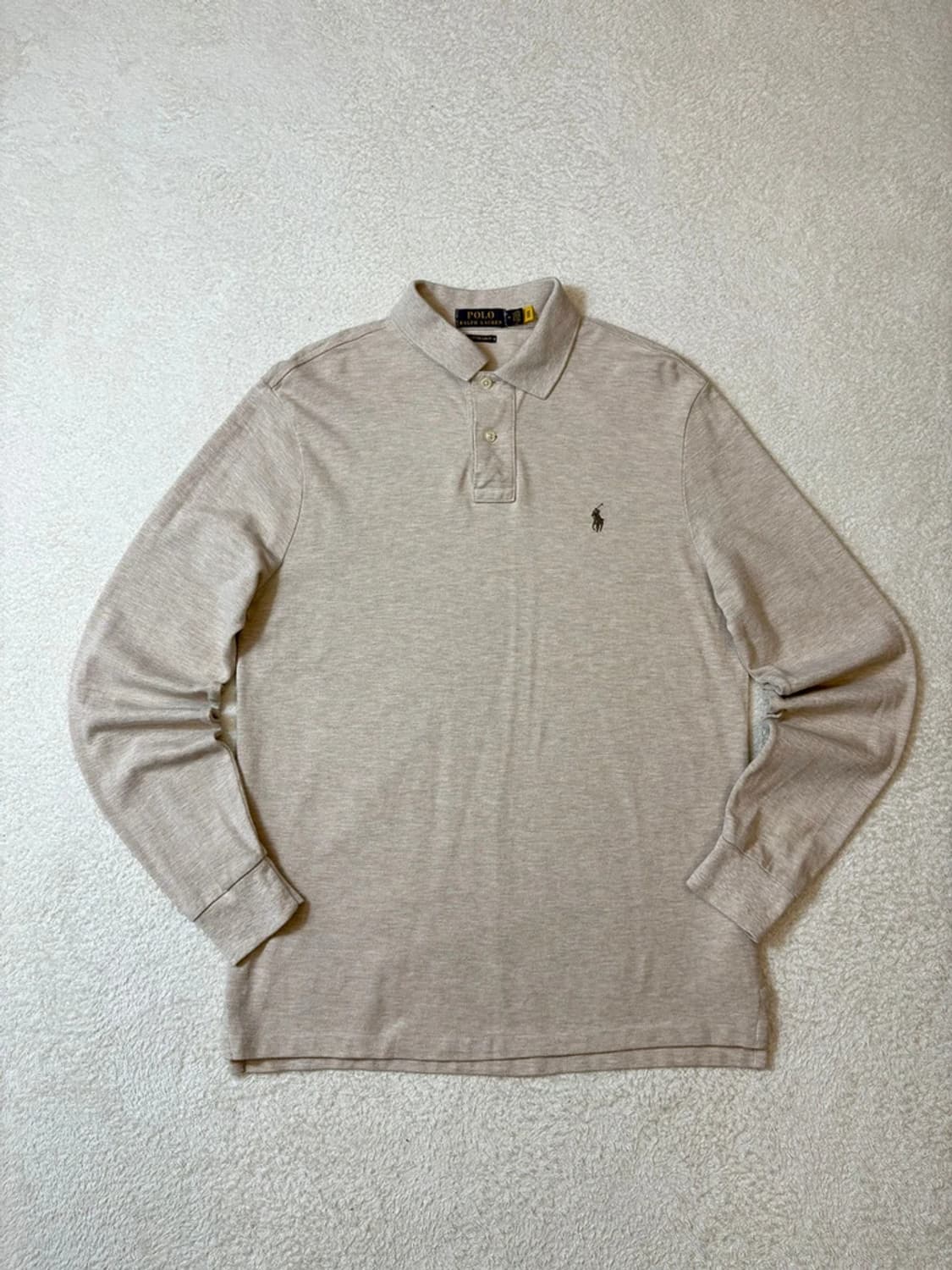 폴로 랄프로렌 큐알 신형 솔리드 카라 롱슬리브 PN6271 상품이미지1