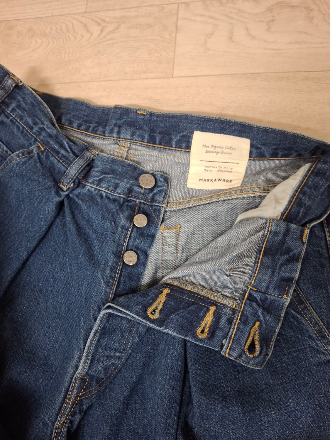 [3] 마카웨어 와이드 데님 블루 상품이미지5