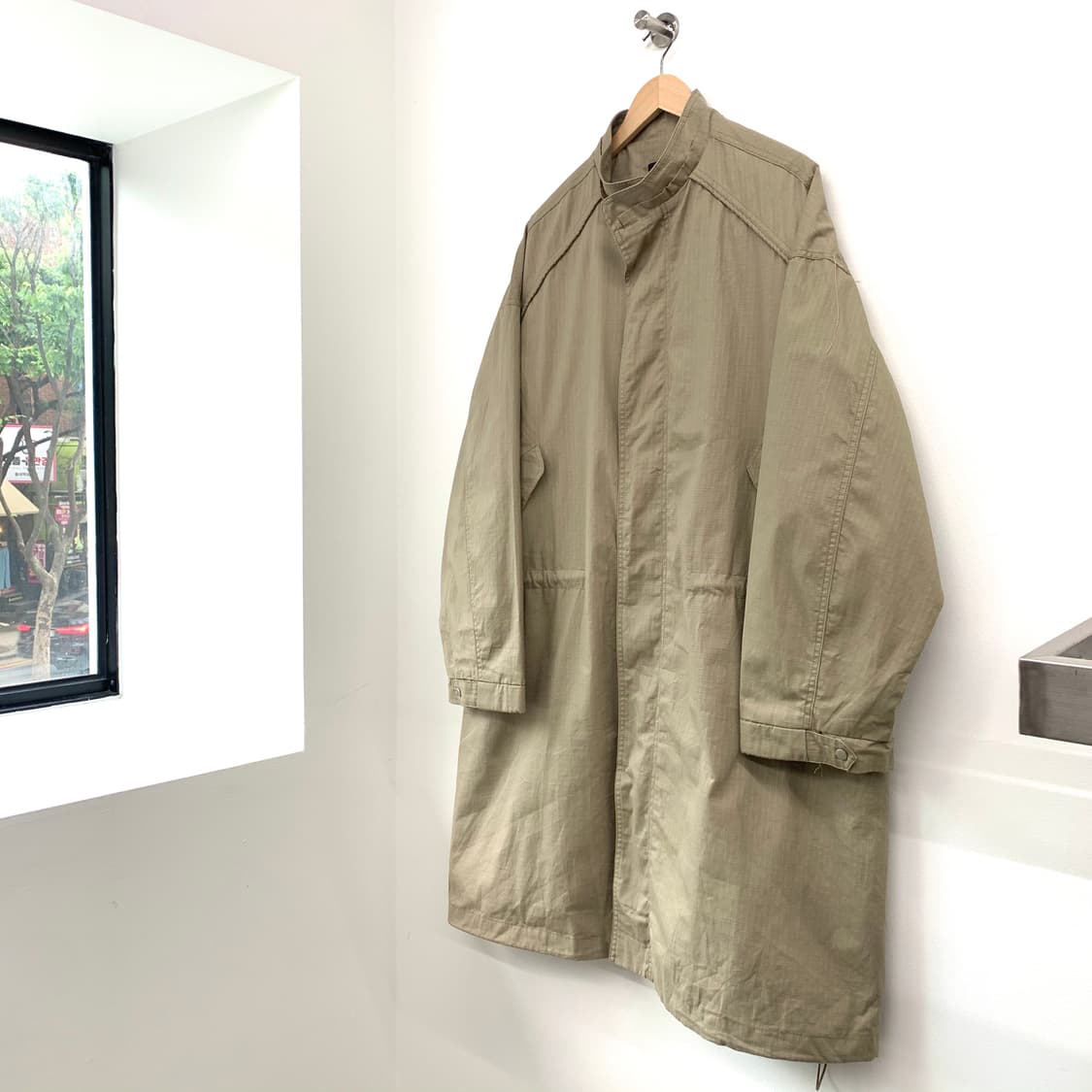 피코크 M-1951 베이지 코튼 립스탑 파카 상품이미지5