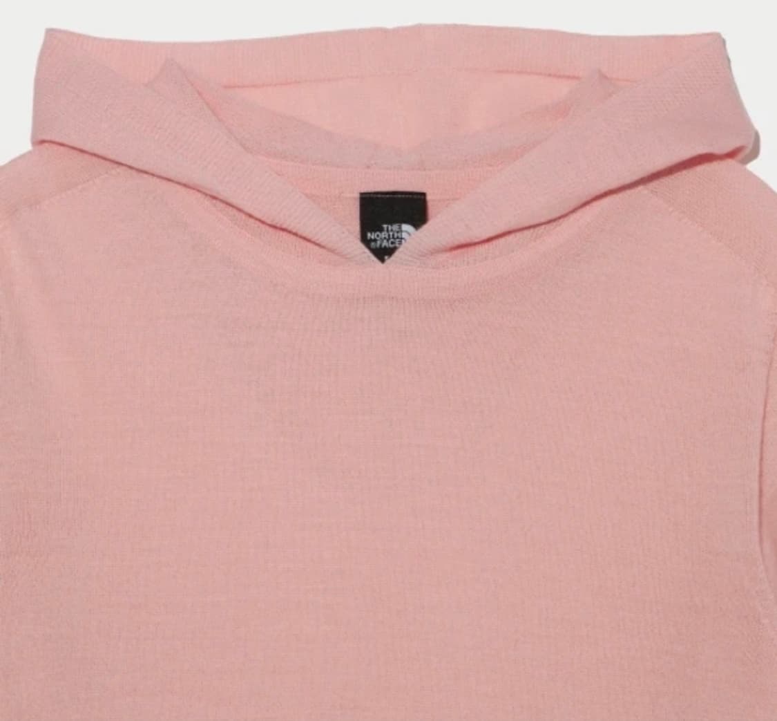 [S(85)] 노스페이스 여성 코지 울 니트 반팔 후드 후디 상품이미지3