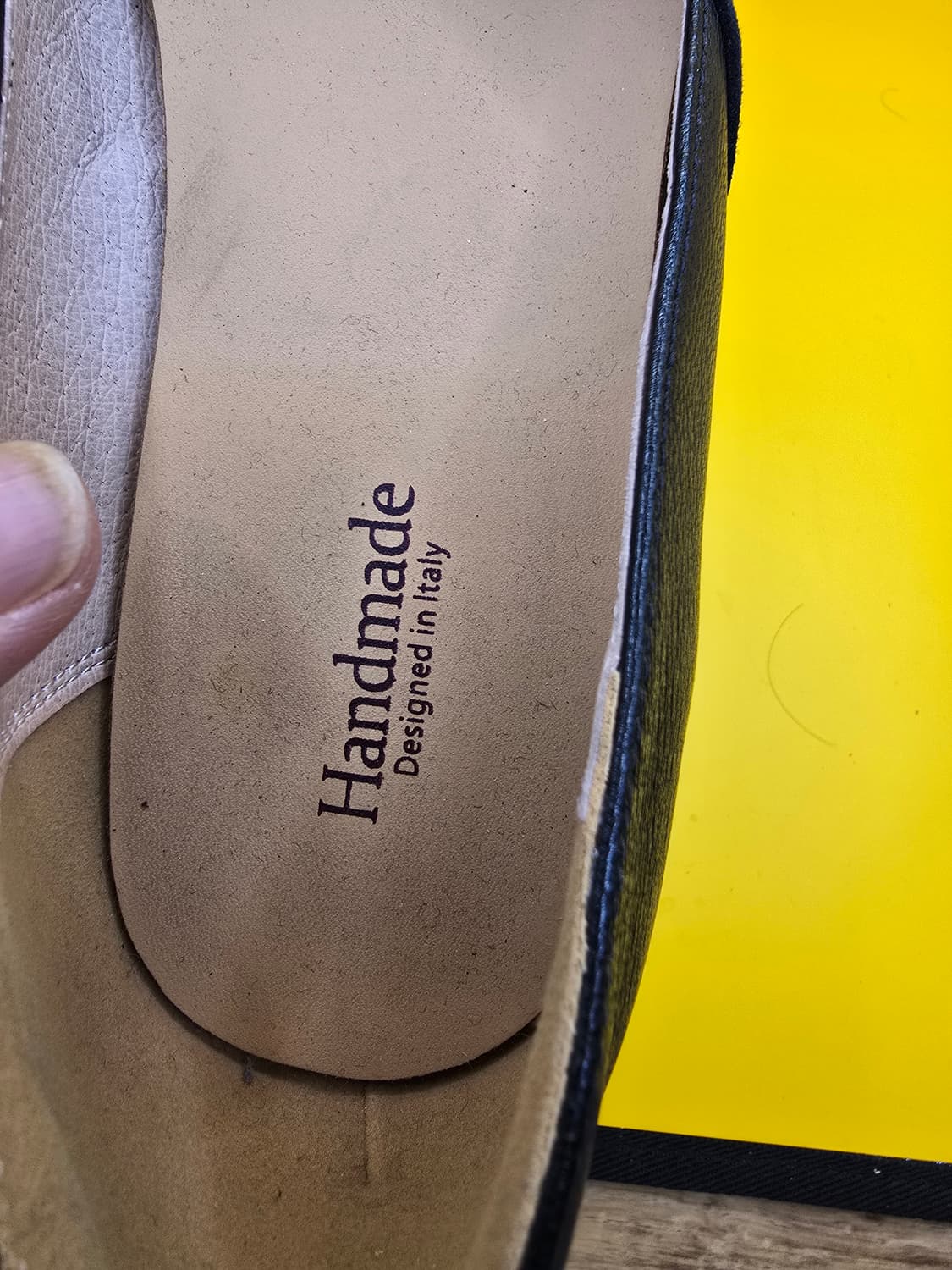 가죽수제화 여성 플랫 (골드배색)250 상품이미지8