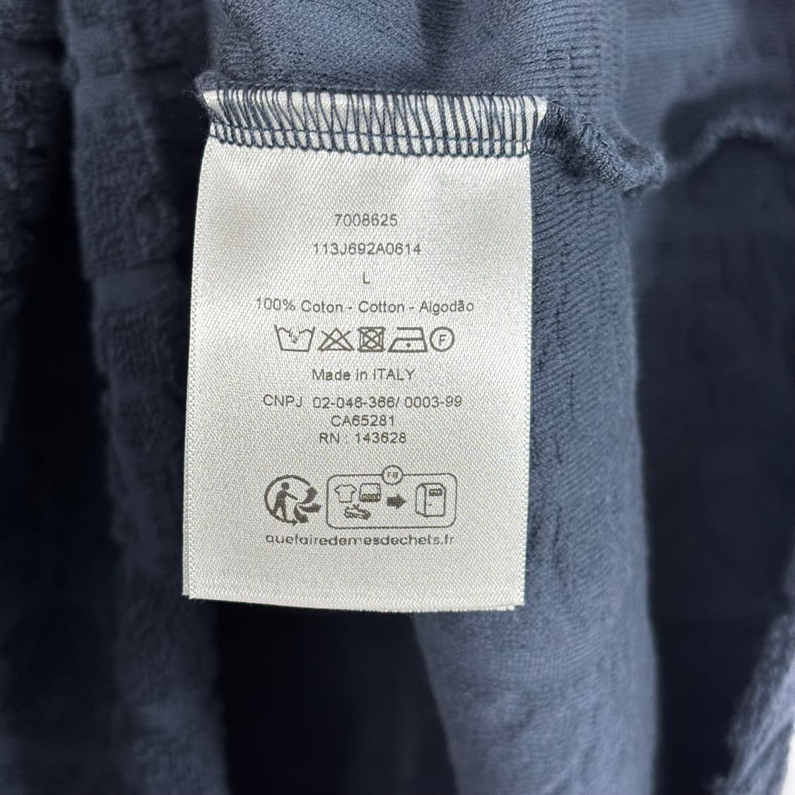 (새상품급,L)디올 오블리크 테리 반팔 상품이미지6