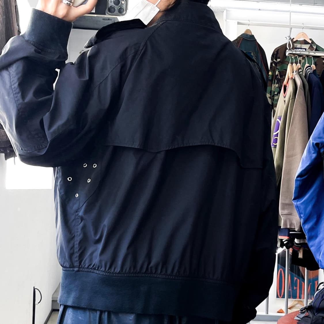 폴로 랄프로렌 블랙 나일론숏트렌치 자켓 상품이미지3