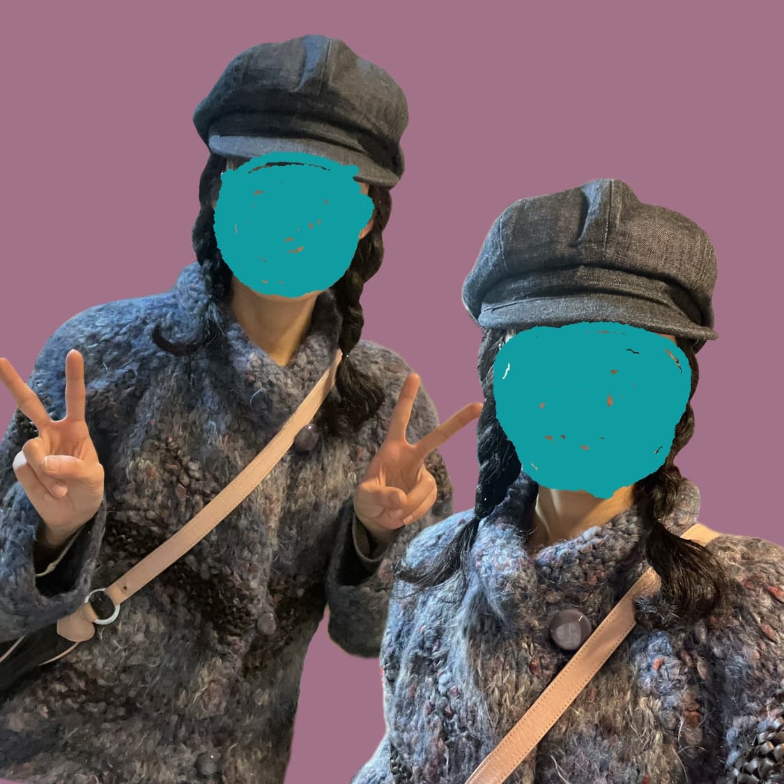 대장 히피 코트! 블루 니트 코트 / 니트 가디건 상품이미지3