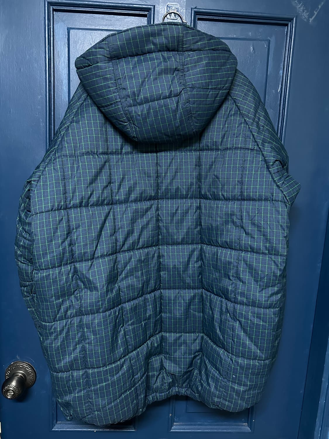 콜럼비아 체크 후드패딩 상품이미지10