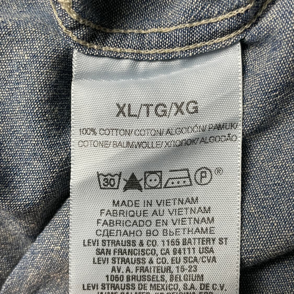 DOCKERS 다커즈 빈티지 코튼 데님 셔츠 A00668 상품이미지10